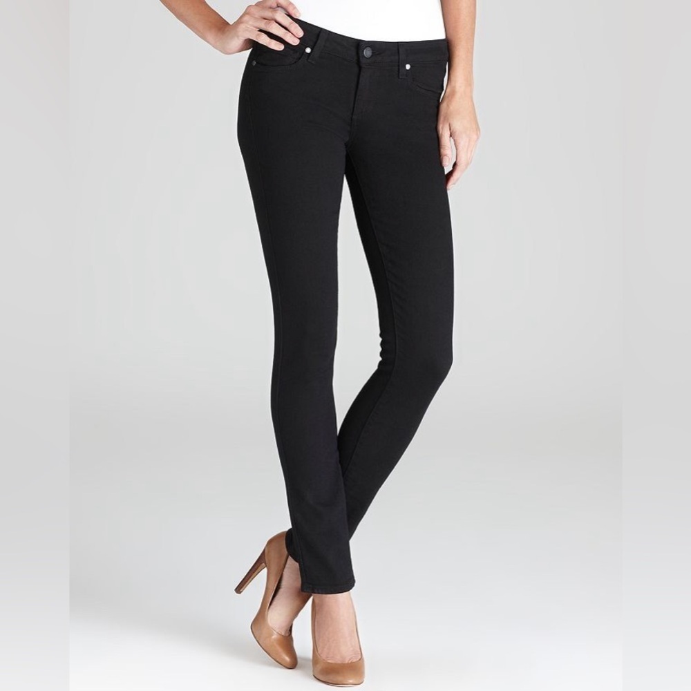 Paige Denim Jeans - Skyline Skinny‎ in Black Shadow